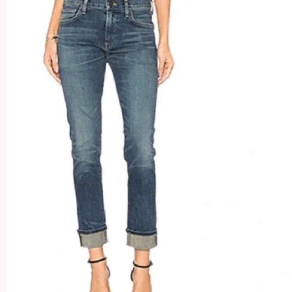 COPY - Citizens of Humanity - Jazmin Ankle Cuffed Slim Straight Jeans - Size 28